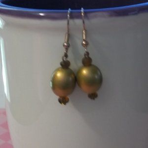 Gold Hand Made Earrings